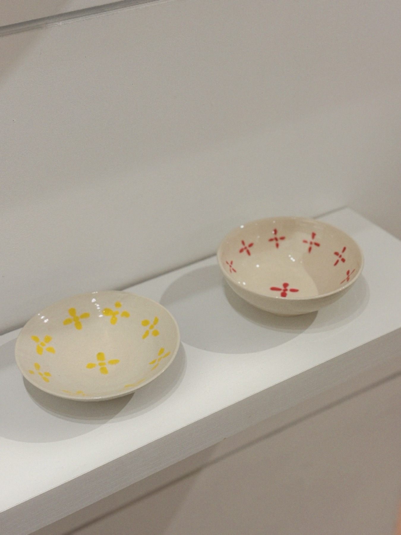 Two hand-painted ceramic bowls