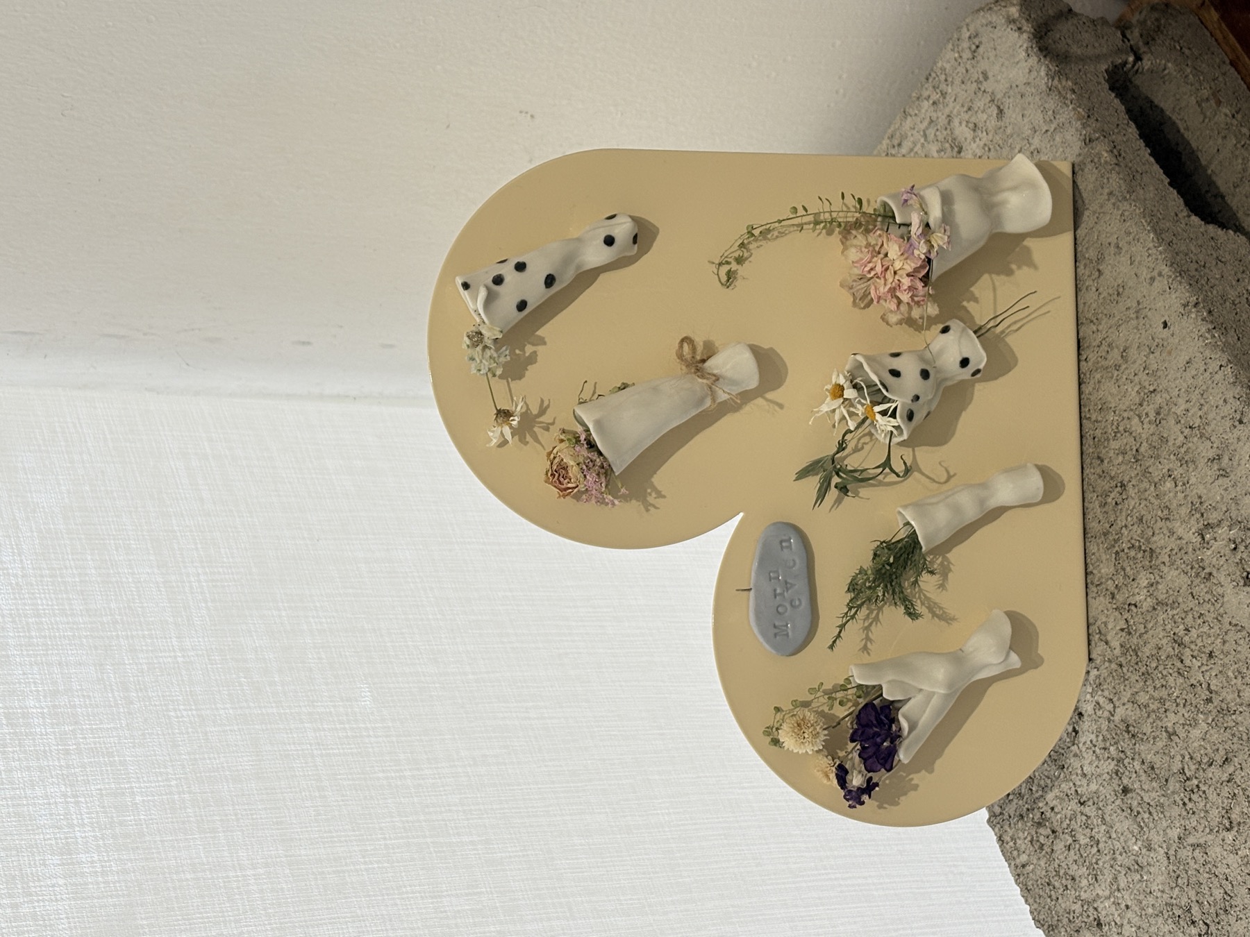 Small ceramic flower holders